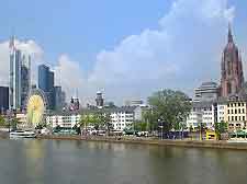 Picture of waterfront hotels next to the River Main