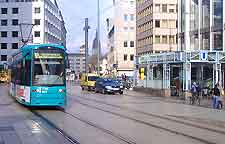 Photo of tram in the city centre