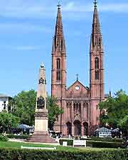Picture of central cathedral in Wiesbaden
