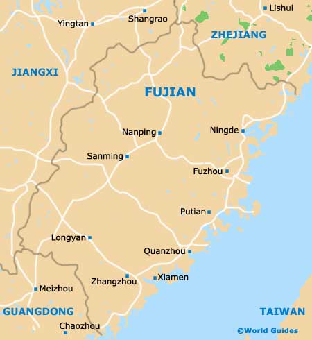 Fujian Map