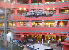 View of shops within the Canal City