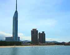 Picture of the skyline at Momochi Beach