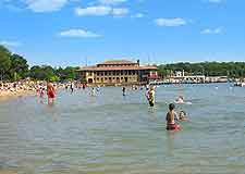 Picture of lake and beachfront