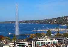 Picture of the lakefront and fountain