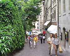 Image showing central shopping district