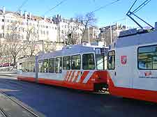 Picture showing electric tram