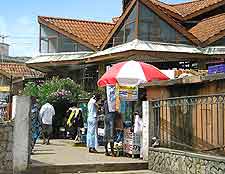 View of eateries in Accra