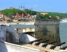 View of the famous Cape Coast Castle