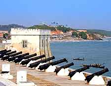 Further view of the Cape Coast Castle and its cannons