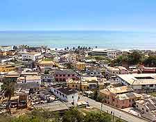 View of the scenic Cape Coast