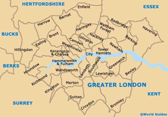 Greater London Map
