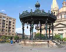 View of gazebo on the Plaza de Armas