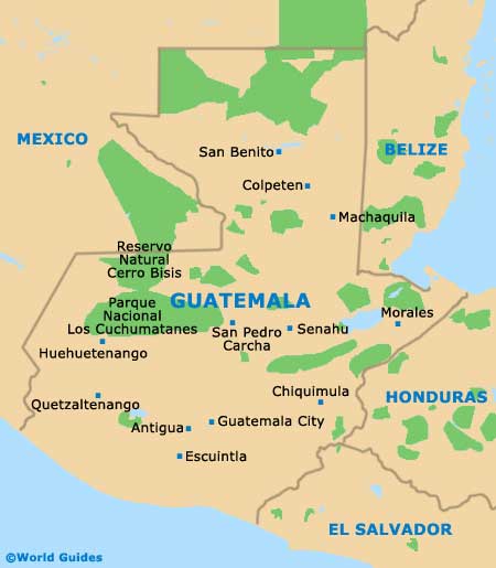 Guatemala Map
