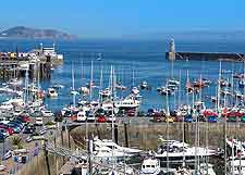 View of St. Peter Port harbour