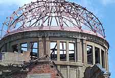 Close-up picture of the A-Bomb Dome