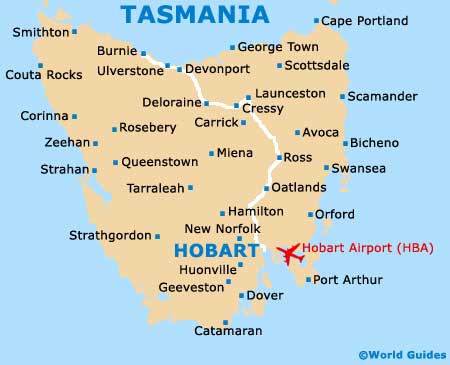 Tasmania map