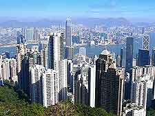 Aerial photo of skyline