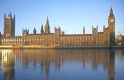 View of Houses of Parliament taken from the River Thames