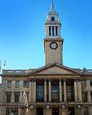 Close-up image of the Guildhall