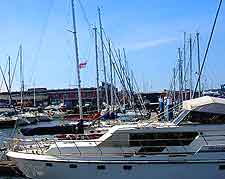 Summer marina view