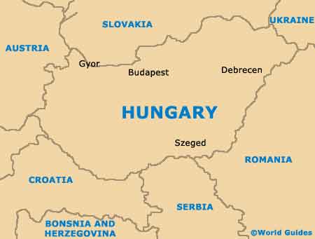 Map of Hungary