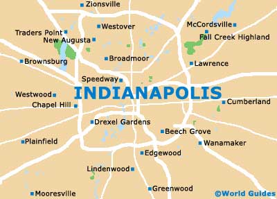 Small Indianapolis Map
