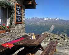 Picnic table picture, showing surrounding scenery