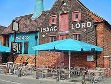 Picture of local pub, with al fresco tables