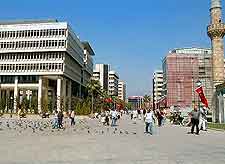 Picture showing central shops