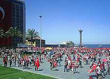 Photo of celebrating crowds