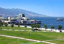 Distant view of coastline and Konak Square