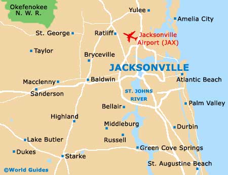 Small Jacksonville Map