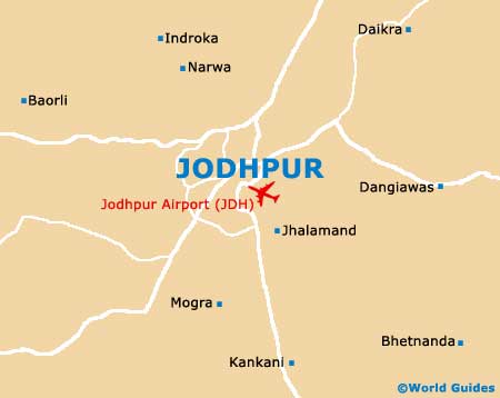 Small Jodhpur Map