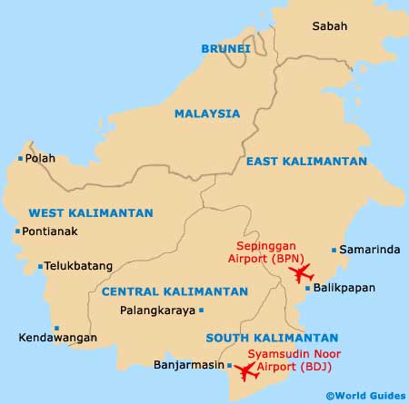 Small Kalimantan Map