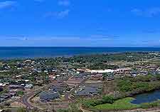 Aerial island view