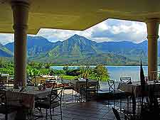 Image showing al fresco dining with a view
