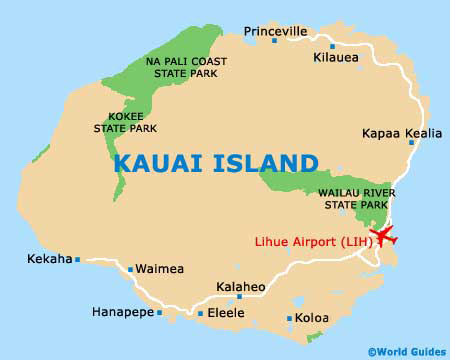 Small Kauai Map
