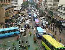 Picture of cars on Kimathi Street in Nairobi