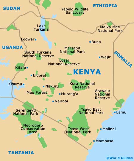 Small Kenya Map