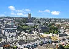 Cityscape photo taken from the Round Tower of St. Canice's Cathedral