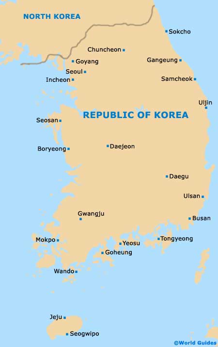 Korea map