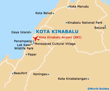 Small Kota Kinabalu Map