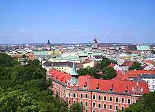 Aerial picture of the cityscape