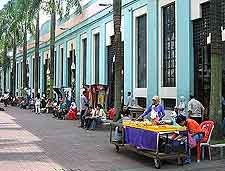 Picture of cafe tables at the Central Market
