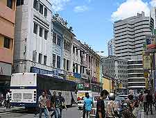 Further view of the city centre shoppers