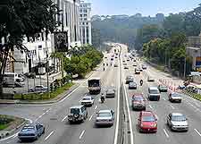 Photo of main highway leading to and from the city