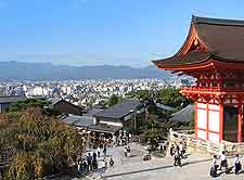 Picture showing view from the Kiyomizudera Temple