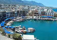 Photograph of the famous horseshoe-shaped harbour