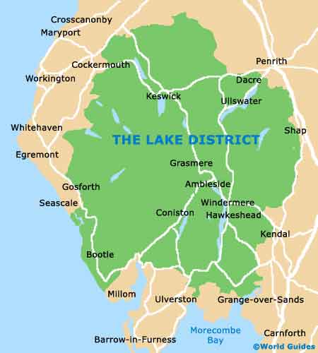 Small Lake District Map