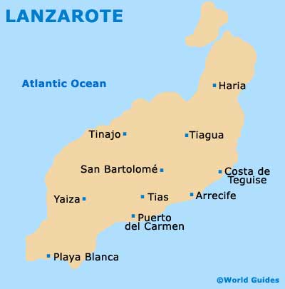 Small Lanzarote Map